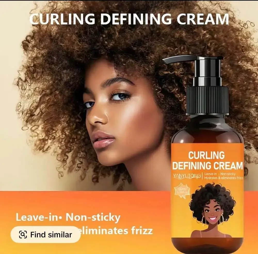 YANYUTONG Curl Defining Cream Leave-in Hydrating Anti-Frizz Hair Styling Cream